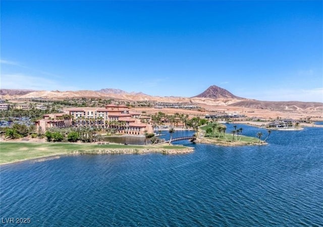 40 Heron Harbour Dr, Henderson, NV 89011 - water view featuring a mountain backdrop