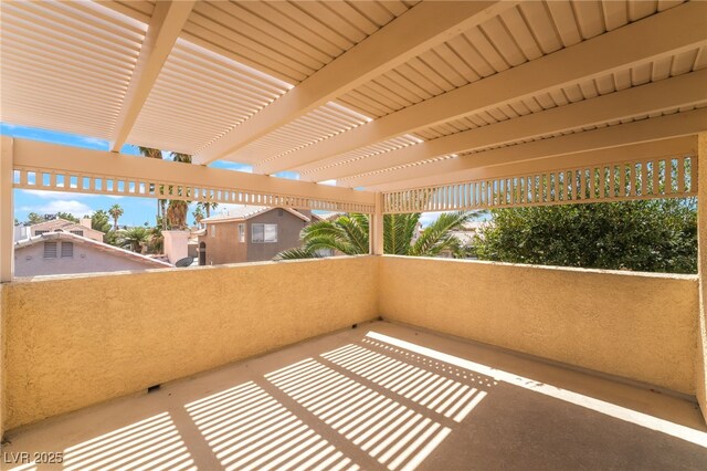 5779 Baffy Cir, Las Vegas, NV 89142 - balcony featuring a pergola