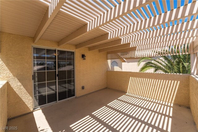 5779 Baffy Cir, Las Vegas, NV 89142 - balcony with a pergola