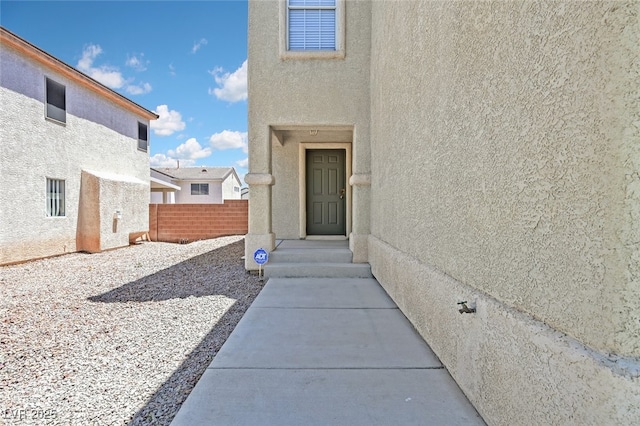 4132 Joyous St, North Las Vegas, NV 89032 - view of exterior entry featuring stucco siding