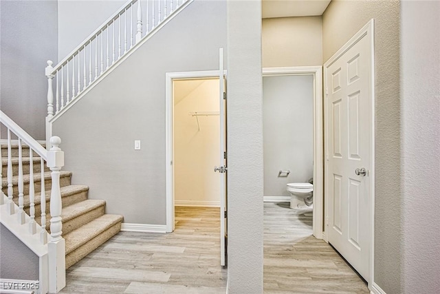 9271 Martel Ave, Las Vegas, NV 89148 - stairs featuring wood finished floors and baseboards
