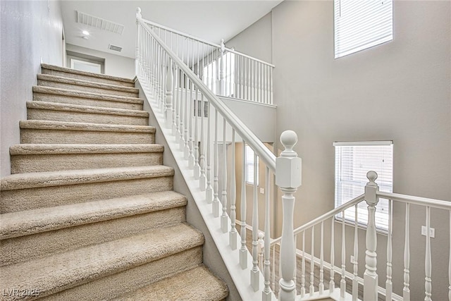 9271 Martel Ave, Las Vegas, NV 89148 - stairs with a high ceiling