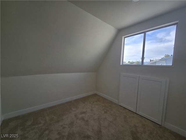 3056 Garnet Ct, Las Vegas, NV 89121 - bonus room featuring vaulted ceiling, carpet floors, and baseboards