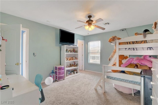5642 Breckenridge St, North Las Vegas, NV 89081 - bedroom featuring carpet floors, baseboards, and a ceiling fan