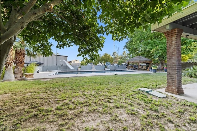 7545 Constantinople Ave, Las Vegas, NV 89129 - view of yard with a patio and a gazebo