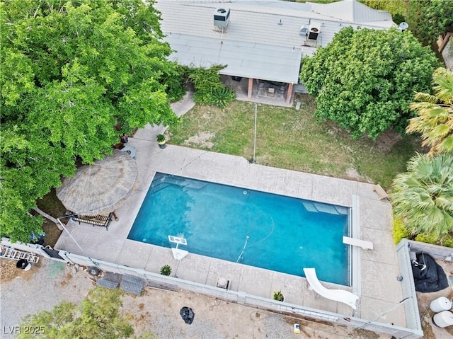 7545 Constantinople Ave, Las Vegas, NV 89129 - aerial view of property and surrounding area with a pool