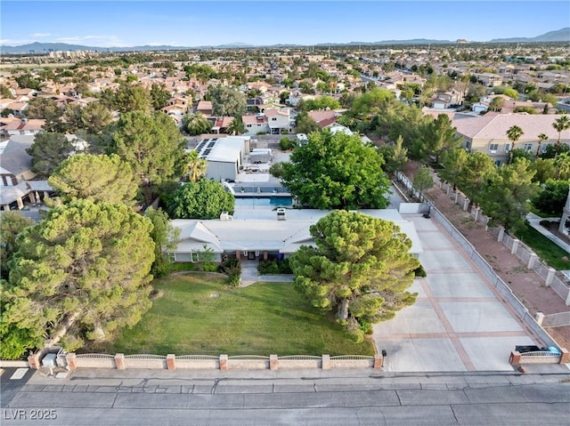 7545 Constantinople Ave, Las Vegas, NV 89129 - aerial perspective of suburban area featuring mountains