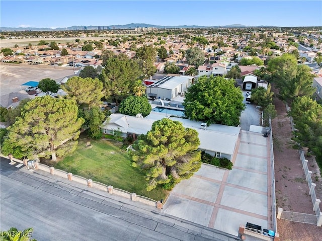 7545 Constantinople Ave, Las Vegas, NV 89129 - aerial view of residential area featuring a mountainous background
