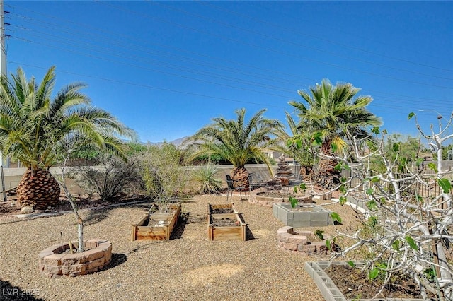 3112 Haddon Dr, Las Vegas, NV 89134 - view of yard with a vegetable garden