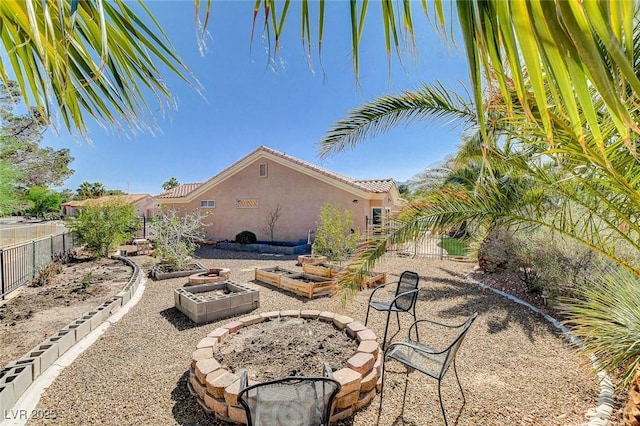 3112 Haddon Dr, Las Vegas, NV 89134 - fenced backyard with a garden