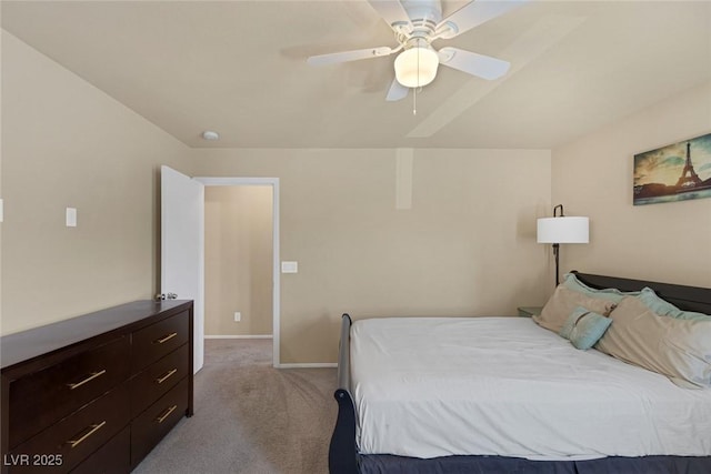 6217 Lapilli Ave, Las Vegas, NV 89139 - bedroom featuring carpet floors, a ceiling fan, and baseboards