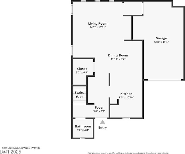 6217 Lapilli Ave, Las Vegas, NV 89139 - home floor plan