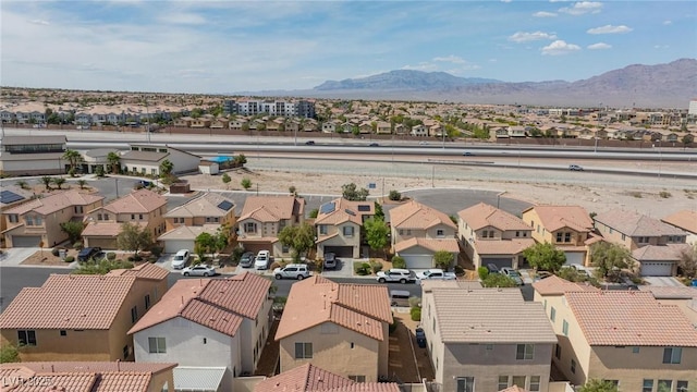 9039 Alex Creek Ave, Las Vegas, NV 89149 - aerial perspective of suburban area featuring a mountain backdrop
