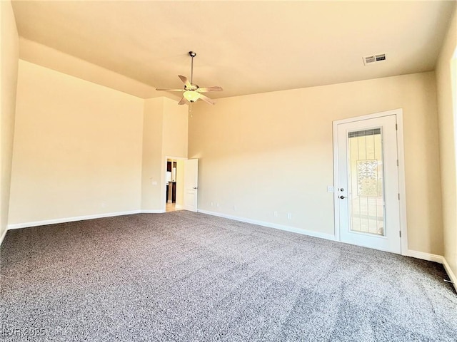 5451 Fernwood Ct, Pahrump, NV 89061 - carpeted spare room with a ceiling fan and baseboards