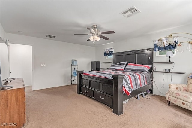 3821 E Summit Ave, Pahrump, NV 89061 - carpeted bedroom with a ceiling fan