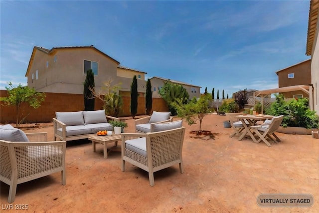 3821 E Summit Ave, Pahrump, NV 89061 - view of patio / terrace featuring an outdoor living space