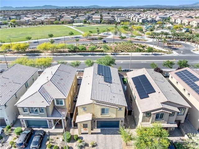 4519 Stardusk Falls Ave, North Las Vegas, NV 89084 - aerial view of residential area with mountains