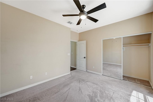 983 Cutter St, Henderson, NV 89011 - unfurnished bedroom featuring carpet flooring, a closet, and ceiling fan