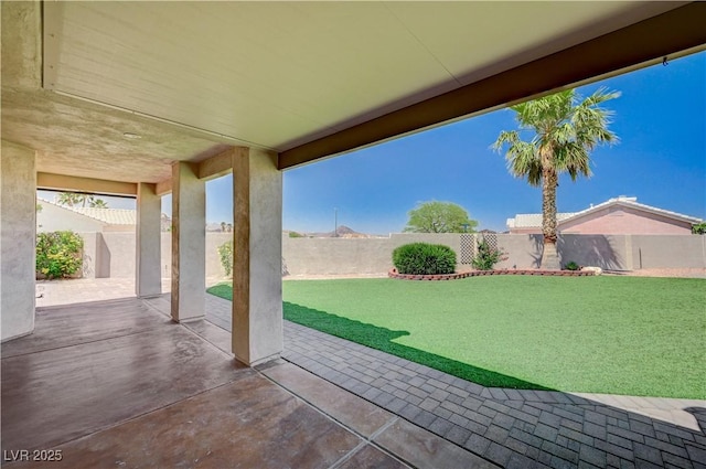983 Cutter St, Henderson, NV 89011 - fenced backyard featuring a patio
