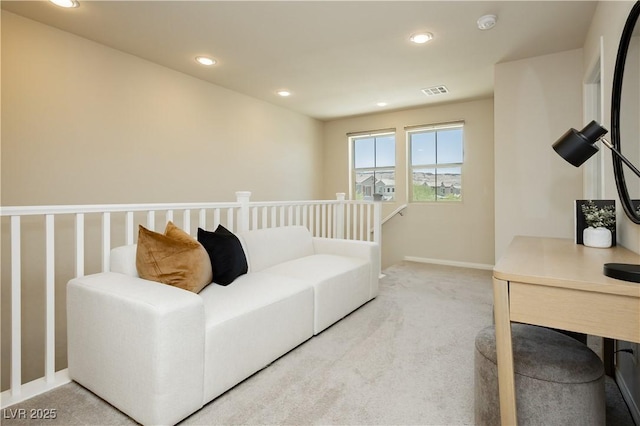 6730 Pivot Point St, Las Vegas, NV 89148 - living room with light colored carpet and recessed lighting