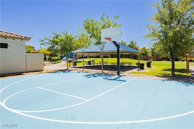 6730 Pivot Point St, Las Vegas, NV 89148 - view of sport court with a gazebo and community basketball court