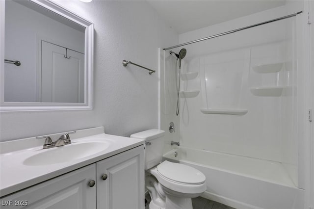 6800 E Lake Mead Blvd Unit 1034, Las Vegas, NV 89156 - bathroom featuring vanity, toilet, and shower / bathtub combination