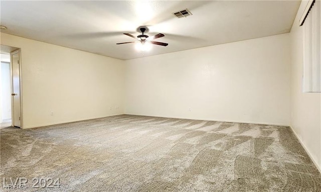 8410 Eldora Ave Unit 2046, Las Vegas, NV 89117 - empty room with carpet flooring, a ceiling fan, and baseboards