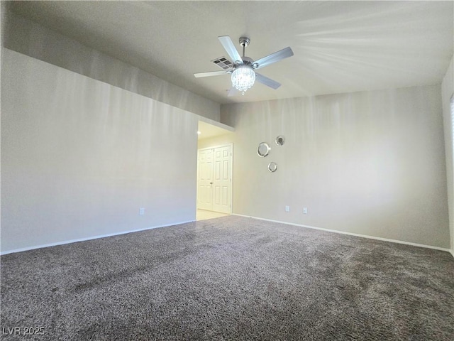 2035 E Warm Springs Rd Unit 1017, Las Vegas, NV 89119 - unfurnished room featuring ceiling fan, carpet floors, and baseboards
