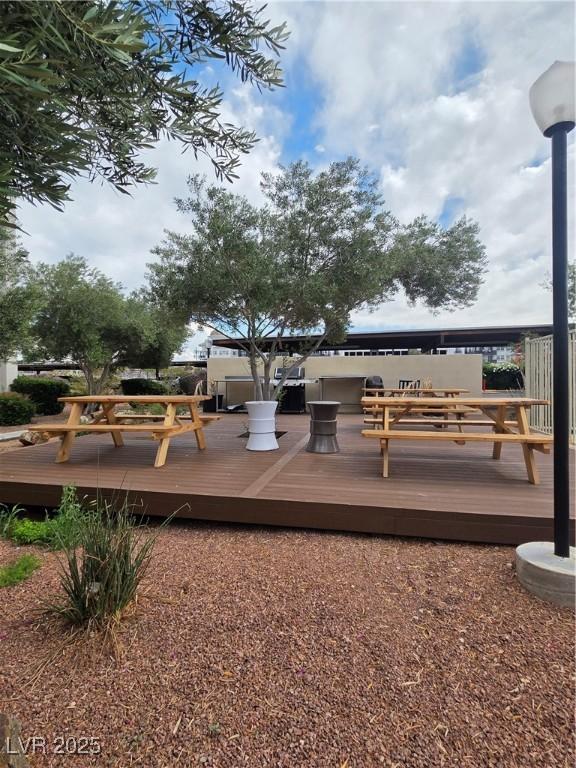 3930 University Center Dr Unit 612, Las Vegas, NV 89119 - view of wooden terrace