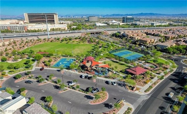 1794 Morro Vista Dr, Las Vegas, NV 89135 - drone / aerial view of a mountainous background