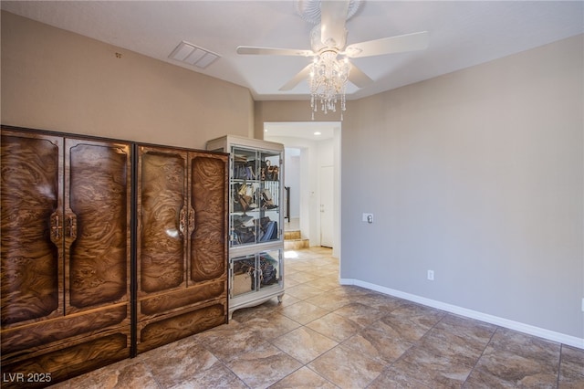 1794 Morro Vista Dr, Las Vegas, NV 89135 - spare room with ceiling fan and baseboards