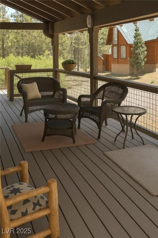 4178 Matterhorn Way, Las Vegas, NV 89124 - view of wooden deck
