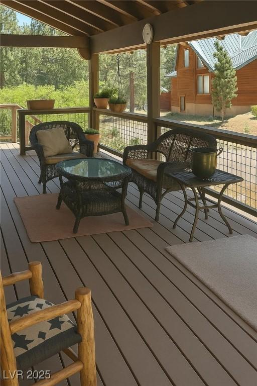 4178 Matterhorn Way, Las Vegas, NV 89124 - deck with an outdoor hangout area