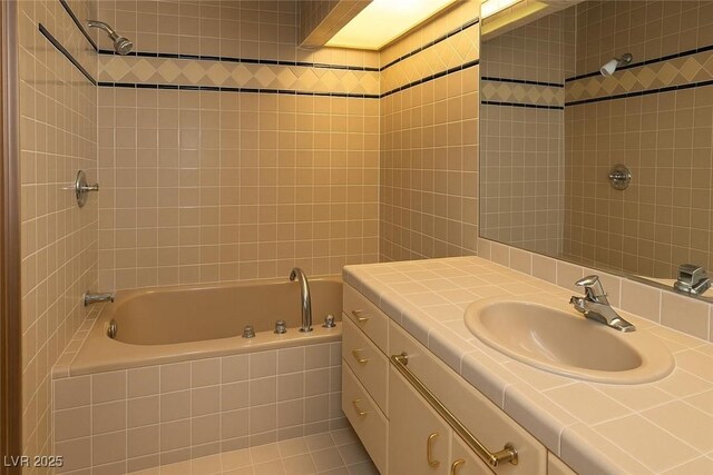 4178 Matterhorn Way, Las Vegas, NV 89124 - full bathroom featuring vanity and tiled shower / bath combo