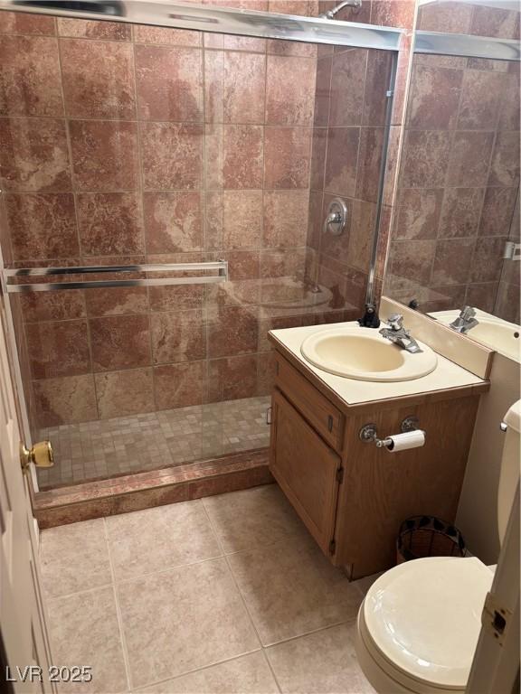 4178 Matterhorn Way, Las Vegas, NV 89124 - full bath featuring vanity, a stall shower, and toilet