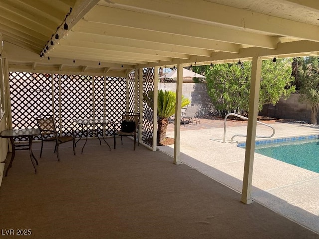 5821 Santa Catalina Ave, Las Vegas, NV 89108 - fenced backyard with a patio