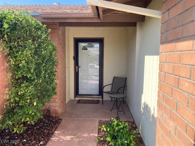 5821 Santa Catalina Ave, Las Vegas, NV 89108 - entrance to property featuring brick siding