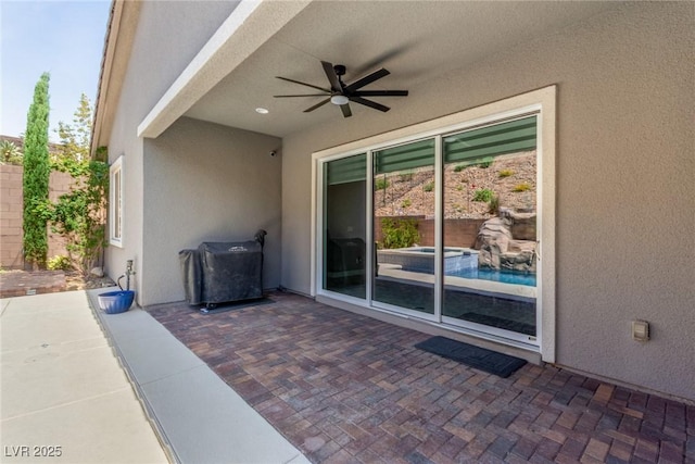 8 Via Tiberina, Las Vegas, NV 89011 - view of patio with ceiling fan