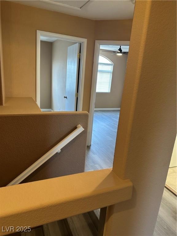 1511 Balsam Mist Ave, Las Vegas, NV 89183 - hallway with light wood-style flooring