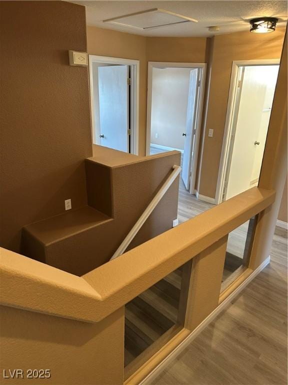 1511 Balsam Mist Ave, Las Vegas, NV 89183 - stairs with wood finished floors and baseboards