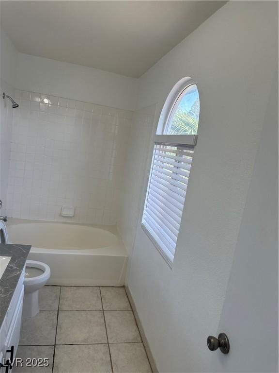 1511 Balsam Mist Ave, Las Vegas, NV 89183 - full bath featuring vanity, toilet, tile patterned floors, and  shower combination