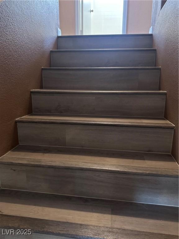 1511 Balsam Mist Ave, Las Vegas, NV 89183 - stairs with a textured wall
