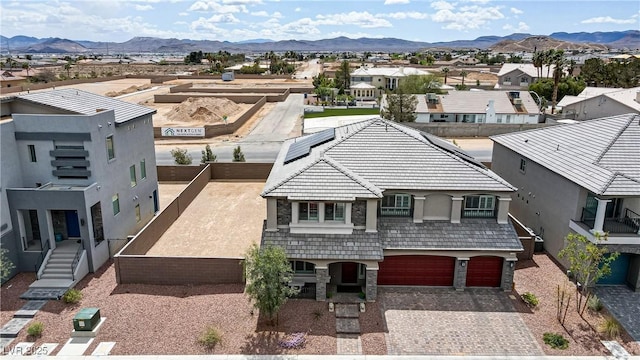 7255 Bold Rock Ave, Las Vegas, NV 89113 - aerial view of residential area with mountains