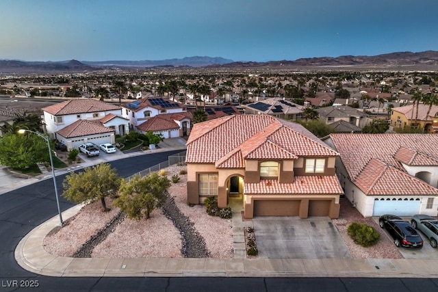 722 Descartes Ave, Henderson, NV 89002 - aerial view of residential area with a mountain backdrop