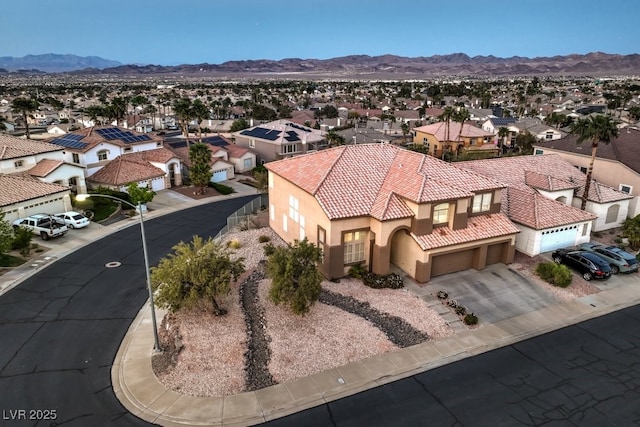 722 Descartes Ave, Henderson, NV 89002 - aerial perspective of suburban area featuring a mountain backdrop