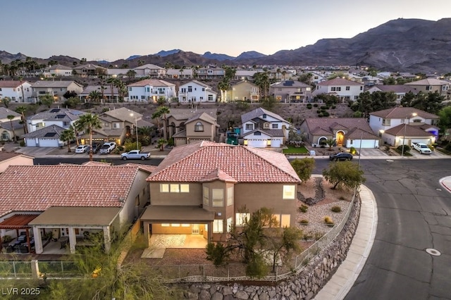 722 Descartes Ave, Henderson, NV 89002 - aerial view of residential area featuring a mountain backdrop