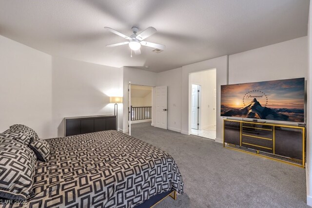722 Descartes Ave, Henderson, NV 89002 - carpeted bedroom featuring ceiling fan and baseboards