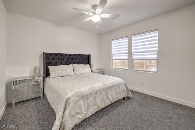 722 Descartes Ave, Henderson, NV 89002 - carpeted bedroom with baseboards and a ceiling fan