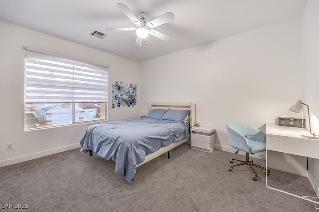 722 Descartes Ave, Henderson, NV 89002 - carpeted bedroom with baseboards and a ceiling fan