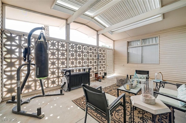 2496 Golfers St, Las Vegas, NV 89142 - view of patio / terrace featuring an outdoor hangout area